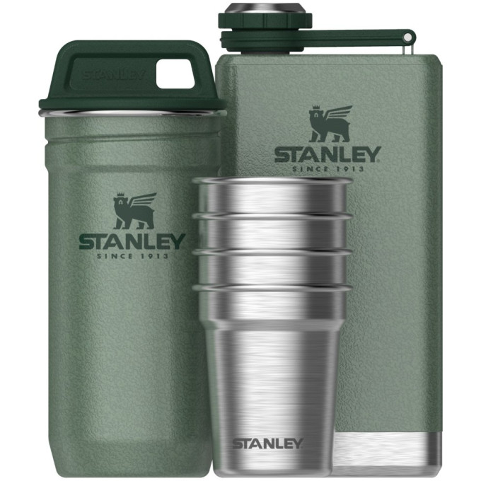Stanley Adventure — стопки 0,59 л и фляга 0,23 л, зелёный